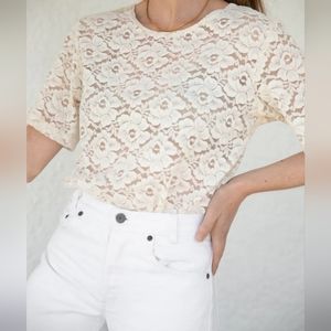 Vintage Anna Kriste lace top